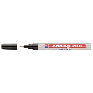 Edding - Viltstift edding 780 lak rond 0.8mm zwart | 1 stuk | 10 stuks