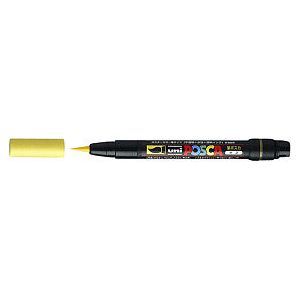Posca - Brushverfstift posca pcf350 1-10mm geel | 1 stuk | 5 stuks