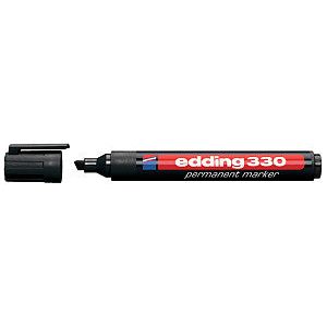 Edding - Viltstift edding 330 schuin 1-5mm zwart  | 10 stuks