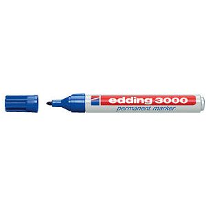 Edding - Viltstift edding 3000 rond 1.5-3mm blauw | 1 stuk | 10 stuks