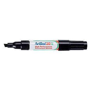 Artline - Viltstift artline 30 schuin 2-5mm zwart | Omdoos a 12 stuk