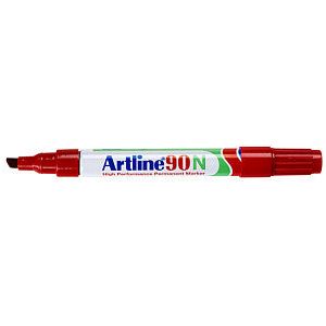 Artline - Viltstift artline 90 schuin 2-5mm rood | 1 stuk | 12 stuks