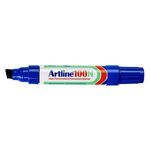 Artline - Viltstift artline 100 schuin 7.5-12mm blauw  | 12 stuks