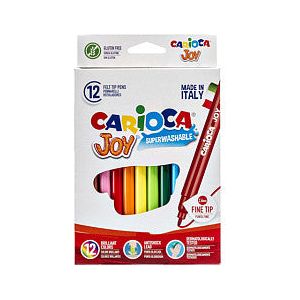 Cararioca - Filz -Tip Tick carioca joy assorti 12st | Setzen Sie ein 12 -Stück | 48 Stücke