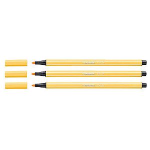Stabilo - Felt -tip Pen 68/44 M Jaune | 1 pièce | 10 morceaux
