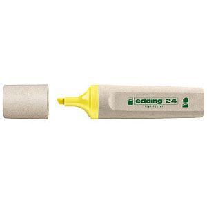 Edding Ecoline - Markeerstift edding 24 eco 2-5mm geel | Omdoos a 10 stuk