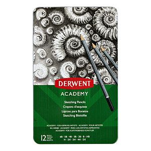 Derwent - Potlood derwent academy 6b5h ass | Blik a 12 stuk