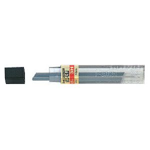 Pentel - Potloodstift pentel 3h 0.5mm 12st zwart | Koker a 12 stuk