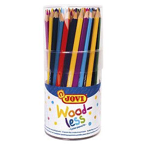 Crayon de couleur Jovi triangle sans bois set de 84 couleurs cul