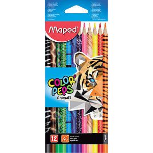 Mappés - Colored Maped Color'Pepps Animals Set 12st | Blister un 12 pièces