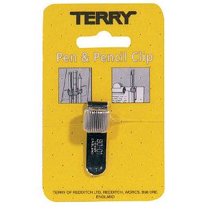 Terry - Penhouder clip voor 1 pen/potlood | 1 stuk