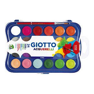 Giotto - Gouache giotto 24 kleuren 30mm met penseel | 1 stuk