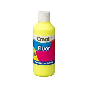 Creall - Plakkaatverf creall fluor geel 250ml | Fles a 250 milliliter | 6 stuks