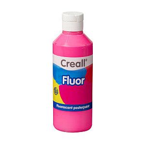 Creall - Plakkaatverf creall fluor roze 250ml | Fles a 250 milliliter
