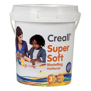 Creall - Klei creall supersoft rood/blauw/groen/geel/wit | Stuk a 450 gram