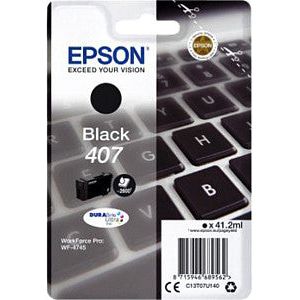EPSON - CARTRIDE INK EPSON 407 T07U140 Black | 1 pièce | 5 pièces