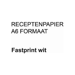 Fastprint - Receptpapier fastprint a6 80gr wit | Pak a 2000 vel