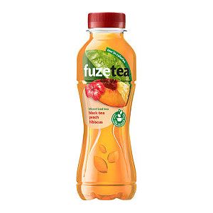 Fuze Tea - Frisdrank fuzetea peach hibiscus petfles 400ml | Krimp a 12 fles x 400 milliliter