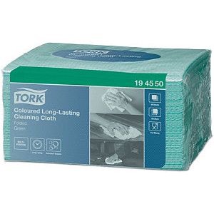 Tork - Reinigingsdoek long-lasting w8 groen194550 | Pak a 40 stuk