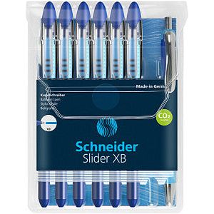 Schneider - Rollerpen Slider Basic XB Blue + BP Rave | Cas de 7 pièces | 10 morceaux