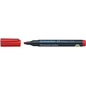 Schneider - Viltstift maxx 133 beitel 1-4mm rood | 1 stuk | 10 stuks