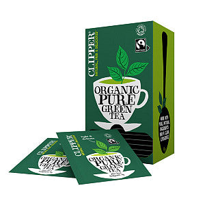 Clipper - Thee clipper green bio 25 zakjes | Pak a 25 zak | 6 stuks