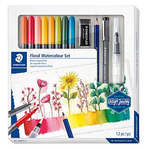 Staedtler - Felt -Tip Marker Floral Watercolor 12dlg | Endui un 12 pièces