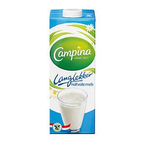 Campina - langlekker halfvolle melk pak 1ltr  | 12 stuks