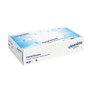 Cleaninq - Facial tissues cleaninq 2laags 100 stuks | Pak a 1 doos | 40 stuks