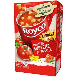Royco - Soep tomaten supreme met croutons 20 zakjes | Doos a 20 zak