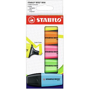 Stabilo - Marker Marker Boss Mini Assorti | Endui un 5 pièces