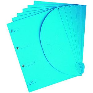 Tarifold - Smartfolder - pak van 6 - a4 - blauw | Krimp a 6 stuk | 10 stuks