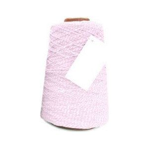 Cotton Cord Twist/ Corde en coton 500 mètres rose/blanc ø2mm