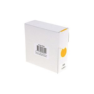 Rillprint - Etiket 25mm 500st op rol fluor oranje | Doos a 500 etiket
