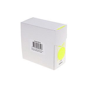 Rillprint - Etiket 35mm 500st op rol fluor geel | Doos a 500 etiket