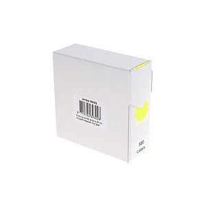 Rillprint - Etiket 25mm 500st op rol fluor geel | Doos a 500 etiket