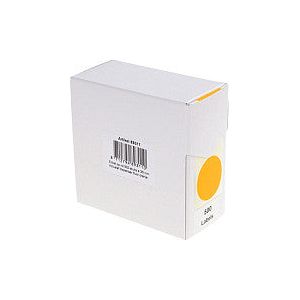 Rillprint - Etiket 35mm 500st op rol fluor oranje | Doos a 500 etiket