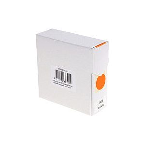 Kaltdruck - Etikett 25mm 500st auf Roll Fluor rot | Box ein 500 -Etikett