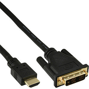 En ligne - câble en ligne hdmi dvi 18 + 1 broche m / m 2 m noir | 1 pièce | 60 pièces