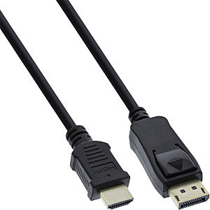 Inline - Cable Inline DisplayPt HDMI 4K M / M 2 M noir | 1 pièce