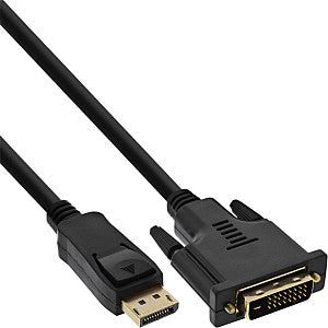 Inline - Cable Inline Displaypt DVI 24 + 1 m / m 2 m noir | 1 pièce