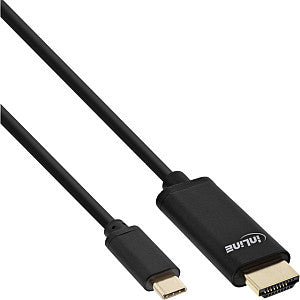 Câble inLine USB-C HDMI 3.1 2.0 4K M/M 2 mètres noir | 40 pièces