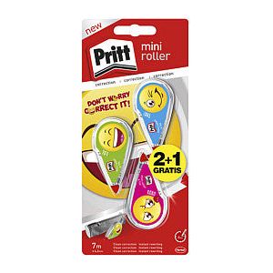 Pritt - Correctieroller mini flex 4.2mm emoji 2+1 | 3 blister