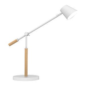UNILUX - Bureaulamp vicky led hout wit | 1 stuk