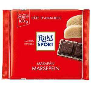 Ritter Sport - puur marsepein tablet 100gr | Omdoos a 12 blister x 100 gram