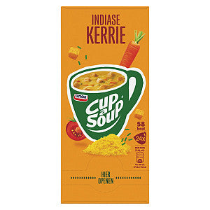 Unox - Cup-a-soup indiase kerrie 140ml | Doos a 24 portie | 4 stuks