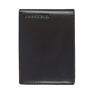 Portefeuille Maverick All Black avec porte-monnaie RFID cuir noir