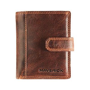 Porte-cartes Maverick The Original super compact RFID cuir marron