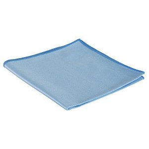 Cleaninq - Microvezel glasdoek 40x40cm blauw | Zak a 3 stuk