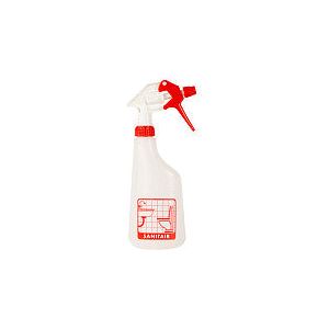 Cleaninq - Sprayflacon compleet 600ml sanitair | 1 stuk | 12 stuks